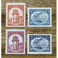 ESTONIA 1932 Yv 117/20 SERIE COMPLETA DE ESTAMPILLAS NUEVAS CON GOMA 50 EUROS
